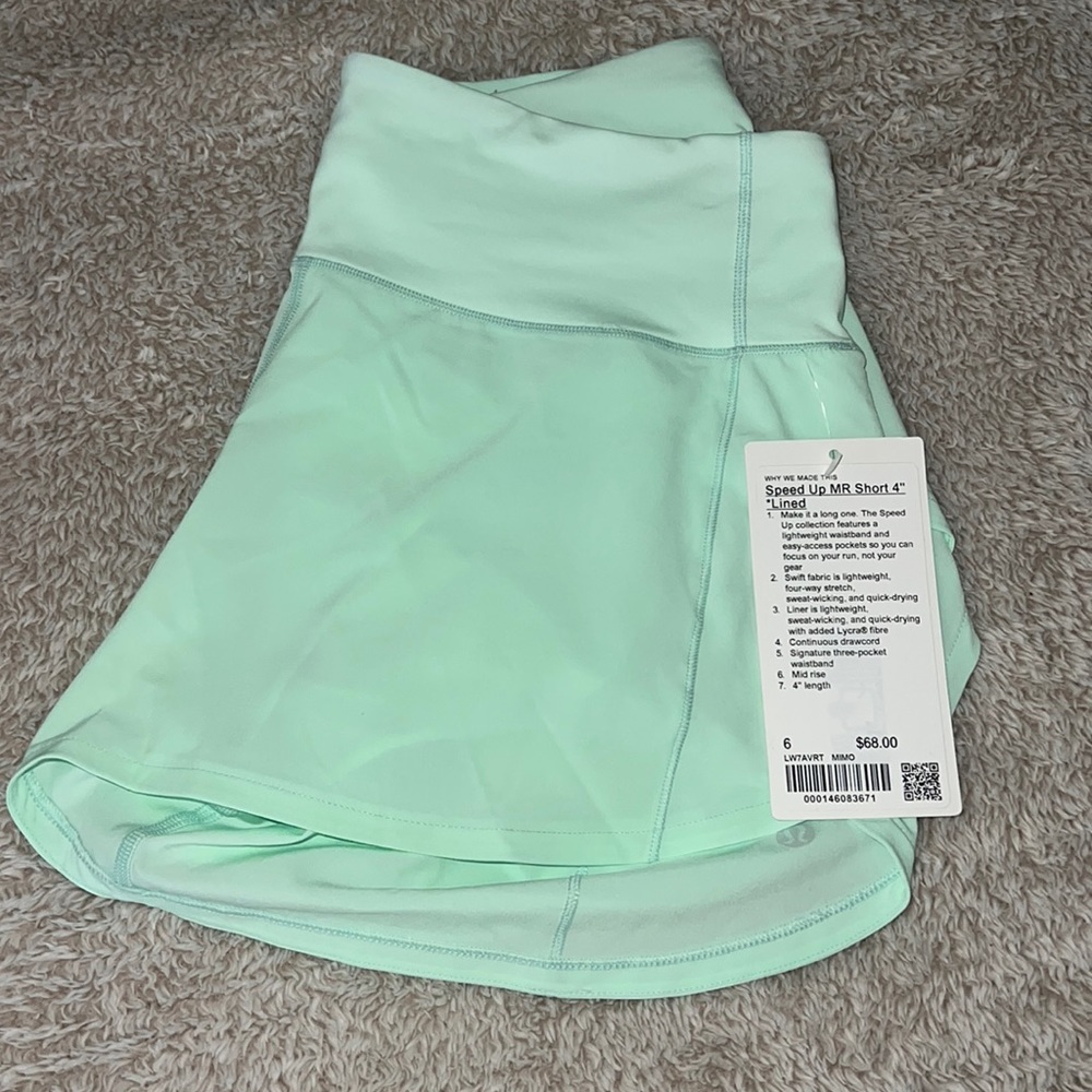 Lululemon Speed Up MR Short 4” *Lined